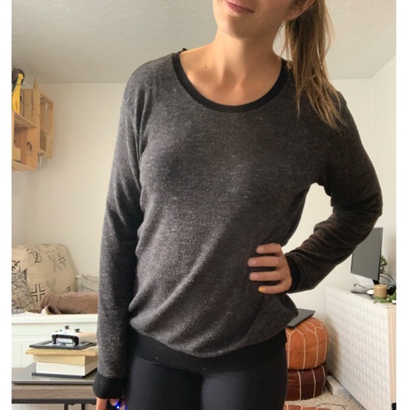 Wilfred Charcoal Crewneck Knit Sweater - Picture 1 of 1